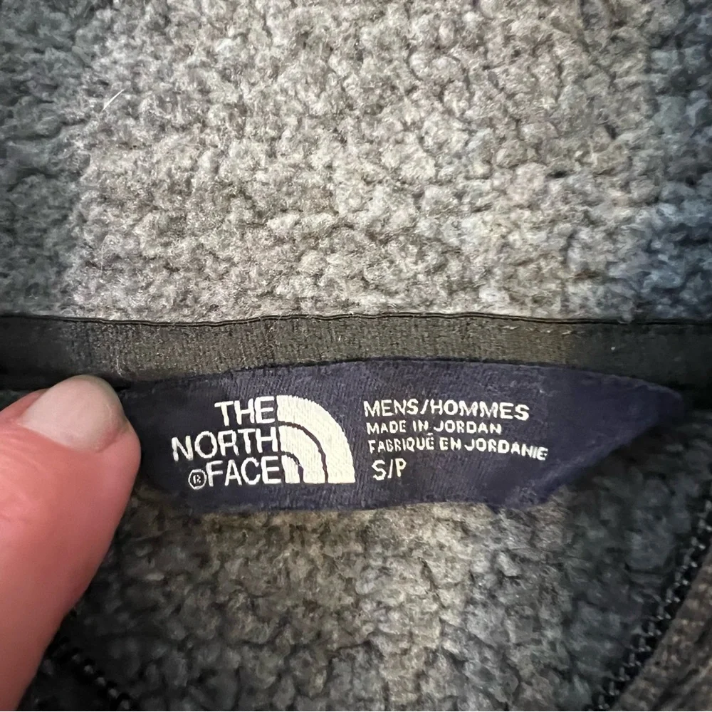 The North Face Men's S Gray Charcoal Gordon Lyons Alpine Full Zip Fleece Hoodie